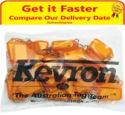 50 x Kevron ORANGE ID Key Tags Plastic Click Tags 56 x 30mm