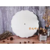 在飛比找蝦皮購物優惠-【白色木器】30cm【圓型】時鐘板/蝶古巴特  時鐘板《藝起