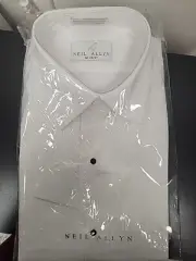 Neil Allyn White Tuxedo Shirt M 36-37 Men New Style#937-070