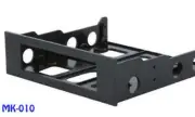 3.5" Device Bracket for 5.25" Bay, Black, Plastic