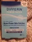 Differin Ultra Thin Acne Prone Skin Patches Salicylic Acid 36 Clear Patches