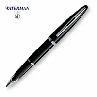 在飛比找樂天市場購物網優惠-Waterman海洋筆系黑桿白夾18k鋼筆