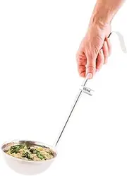 [Restaurantware] Met Lux 16 Ounce Portion Ladle 1 Multipurpose Portion Serving Spoon - Does Not Corrode Dishwashable Stainless Steel Portion Control Serving Utensil Premium
