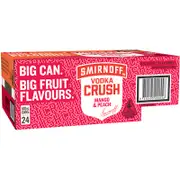 Smirnoff Crush Mango & Peach Can 6% 440mL