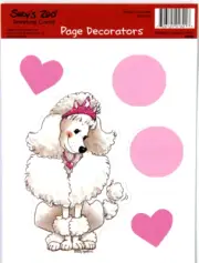 Suzy's Zoo "Pink Poodle" Scrapbooking Page Decorator #83103