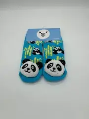 Messi Moose Panda gripper socks - sz 6-48 months NEW!