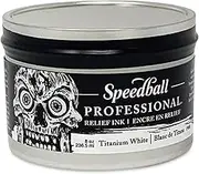 Speedball Professional Relief Ink 237 ml, Titanium White