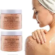 Dry DETVFO HIMALAYAN SALT SCRUB with Lychee Oil Complex Sweet Almond Oil, 100% Natural Salt Scrub for Exfoliate & Moisturize Face, Body and Foot Skin - Great Gifts For Women (2)