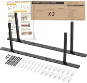 BATODA - 16" Heavy Duty Floating Shelf Bracket (2 Pcs)–Solid Steel Blind Shelf S