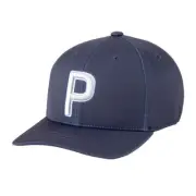 NEW Puma Youth P Snapback Golf Hat Cap - Navy Blazer