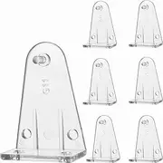 10pcs Hold Down Brackets Clear Plastic Blinds Bottom Rail Holder Clips Replacements for Horizontal Blinds and Windows Shades