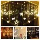 Desidiya 12 Stars 138 LED Curtain String Lights For Festival