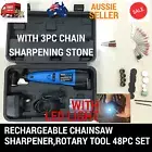 CORDLESS CHAINSAW CHAIN GRINDER SHARPENER ROTARY TOOL 48PC FOR STIHL HUSQVARNA