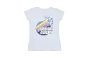 Guardians Of The Galaxy Womens/Ladies Badge Rocket Cotton T-Shirt (White) - UTBI22446