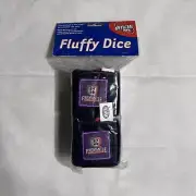 Vintage Fremantle Dockers Fluffy Dice Retro AFL Logo - Brand New - Free Shipping