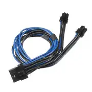 18AWG Dual Mini 6 Pin PCI-e Male To 8 Pin Male Y Splitter PCI E Power Cable Mac Pro