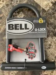 Bell U Lock Bike Lock Security Level 4 Anti Theft Shackle Hardened Steel New