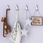 Adhesive Towel Hooks - Wall Hooks for Coat/Robe/Towels Stick on Bathroom/Kitchen
