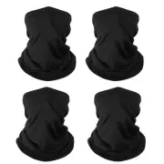 4 Pack Neck Gaiter Face Mask Reusable: Washable Bandana Gaitor Mask, Headband...