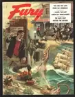 MAG: Fury 8/1956-Spicy Good Girl Art cover-Jesse & Frank James-Cannibals-FBI-...