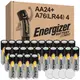 Energizer 勁量 鹼性電池 AA款 24入+鈕扣鹼性電池 LR44 4入