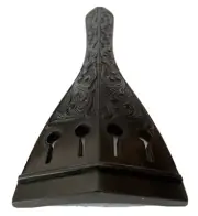 4 String 3/4 Carved Upright Bass Tailpiece Ebony Double Bass Gothic Tailpiece