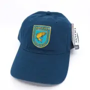 Fish Hat Mens One Size Blue Adjustable Strap Cap Charlevoix Michigan Nature New