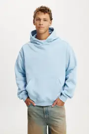 [Cotton On Men] Cotton On Men - Box Fit Hoodie - Pearl blue XL PEARL BLUE