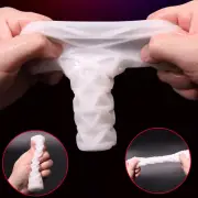 Soft TPE Reusable Penis Extender Enlarger Extension Sleeve-Bigger-Girth-Enhancer
