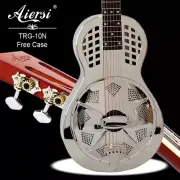 Aiersi Gloss Chrome Finish Parlor Resonator Guitar