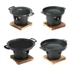 Mini Barbecue Stove Detachable Non-stick BBQ Grill Furnace Roasting Meat Tool