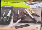 Premium Cangshan German Steel 7PC BBQ Knife Set Slicing/Boning/Chef Kinfe BLK