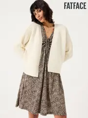 FatFace Kya Ivory Knitted Kimono Cardigan (E85957) | $111