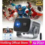 5G WiFi Mini Smart LED Projector 4K Bluetooth Android Home Theater HDMI USB AUX