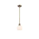 Innovations Ballston Athens 6" 1 Light Mini Pendant 1S, BB/FR - 516-1S-BB-G121-6