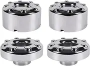 4PCS Chrome 17" X 6.5" Wheel Center Hub Caps with Screws – Compatible with 2005-2016 Ford F-350 Super Duty Dually (DRW) 4x4 Aluminum Wheels