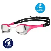 Arena Cobra Ultra Swipe Outdoor Swimming Goggles, Silver - Pink, Racing Swim Gog