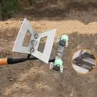 Hollow Hoe Gardening Tool Steel Hand Weed Puller Soil Loosening Heavy Duty Grass