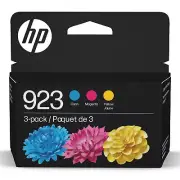 HP 923 Ink Cartridges Cyan Magenta Yellow 3 Pack for OfficeJet Printers