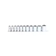 SP Tools 12Pcs 1/2" Drive Socket Rail Set - 6 Point Metric Chrome Vanadium Steel