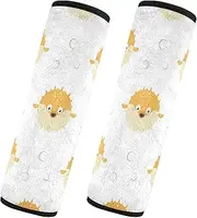 Car Seat Belt Covers Set of 2 Soft Unique Car Safety Seat Belt Strap Shoulder Pad Camera Bag Strap Cover Car Accessories for Adults Youth Kids M Cute Funny Puffer Fish Puffers