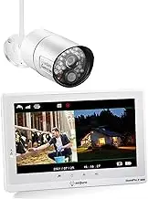 Sequro GuardPro2 Home Security Camera System with 1080P Surveillance Camera, 10-inch Touchscreen Monitor (10-inch 1-cam kit)