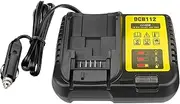 for De Walt 20V 12V 14.4V Charger,DCB119 Car Battery Charger Compatible with 12V,14.4V 20V & 18V MAX Lithium Ion Battery DCB203 DCB206 DCB120 Cigarette Lighter Plug 3A Vehicle Charger