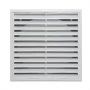 Builders Edge 150mm White Grill Vent with Insect Screen