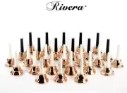 Rivera 27 Tones Set of Copper Hand bells With Bag Expedited Ship