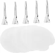 FRCOLOR 1set Hair Extension Tool with Heat Shield Guards and Clips Protective Hair Glue Shield for Bonding Versatile Hairdressing Accessories Complete Kit for Hair Extensions