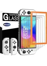 5-Pack New Nintendo Switch OLED (2021) Tempered Glass Screen Protector