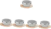 Zerodeko Korean Stone Bowl and Tray Set Bibimbap Bowl for Korean Soup Safe for Open Flames Elegant Design for Cooking and Serving Present for Special Occasions