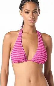 [Michael Kors] Swimwear Women's Textured Stripe Muti Wear Bra Top