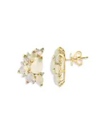 Bloomingdale's Fine Collection Ethiopian Opal & Diamond Statement Stud Earrings in 14K Gold